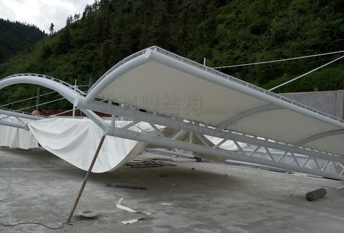 貴州榕江膜結(jié)構(gòu)看臺施工進(jìn)度匯報