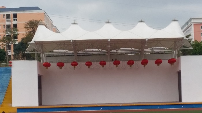 祝賀燁興簽訂廣州機電學(xué)校膜結(jié)構(gòu)看臺項目