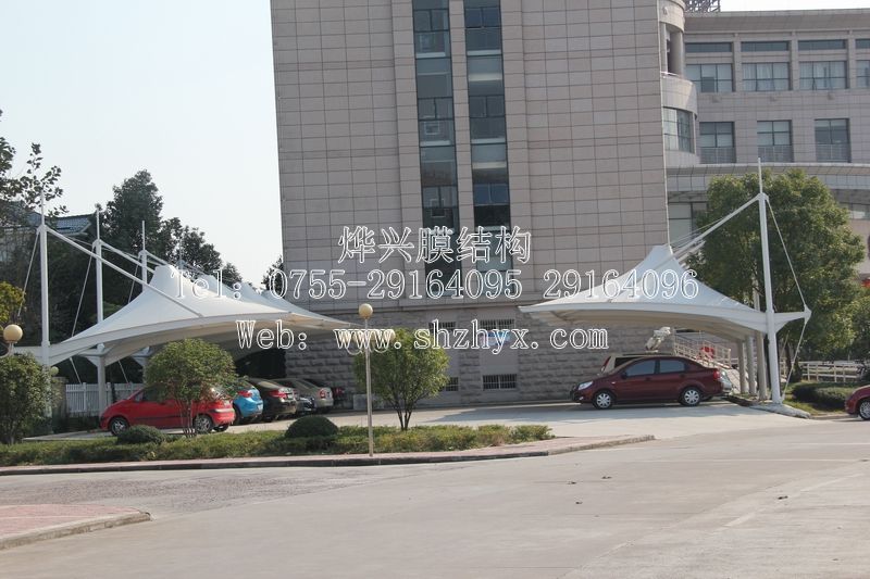 車棚新潮流   膜結(jié)構(gòu)車棚的強(qiáng)勢來襲