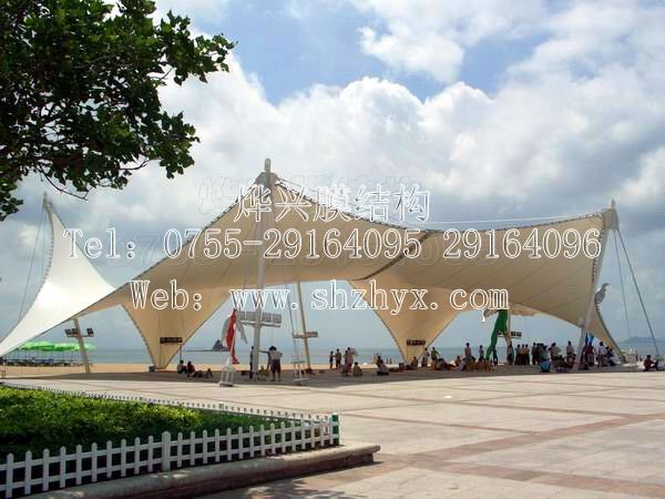 深圳市燁興膜結(jié)構(gòu)工程有限公司 深圳大梅沙沙灘景觀膜工程.jpg