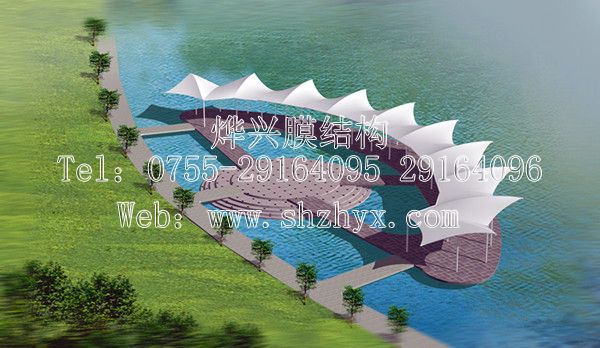 公園湖走廊遮陽棚—深圳市燁興膜結(jié)構(gòu)工程有限公司 公園湖走廊遮陽棚.jpg